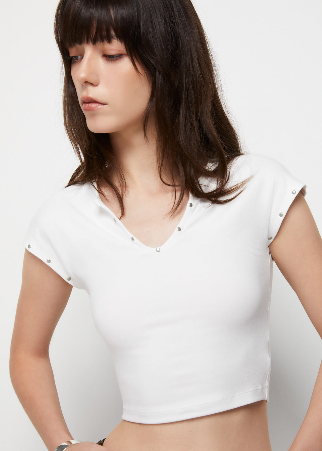 STUDDED SLEEVELESS TOP