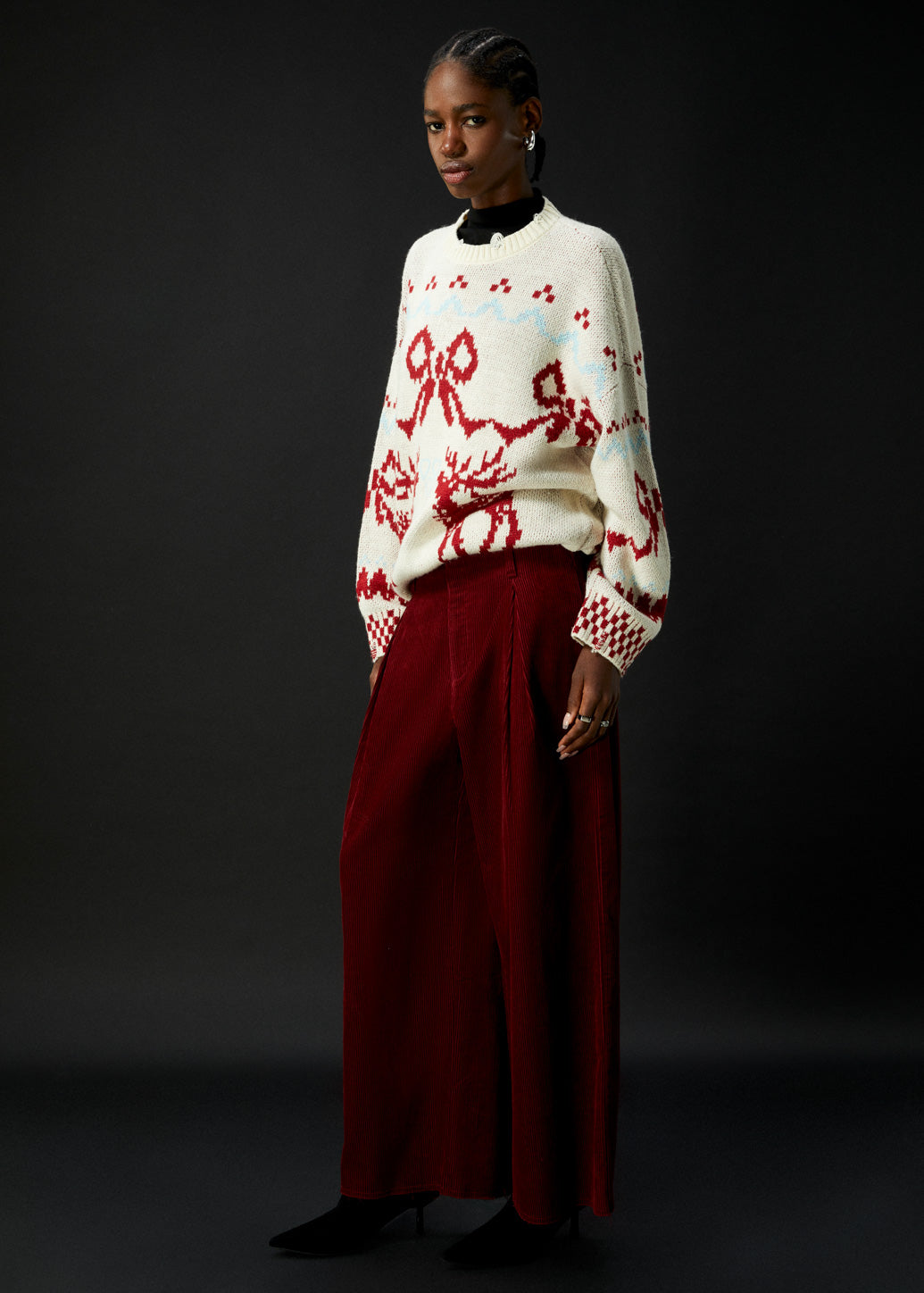 WIDE LEG CORDUROY PANTS