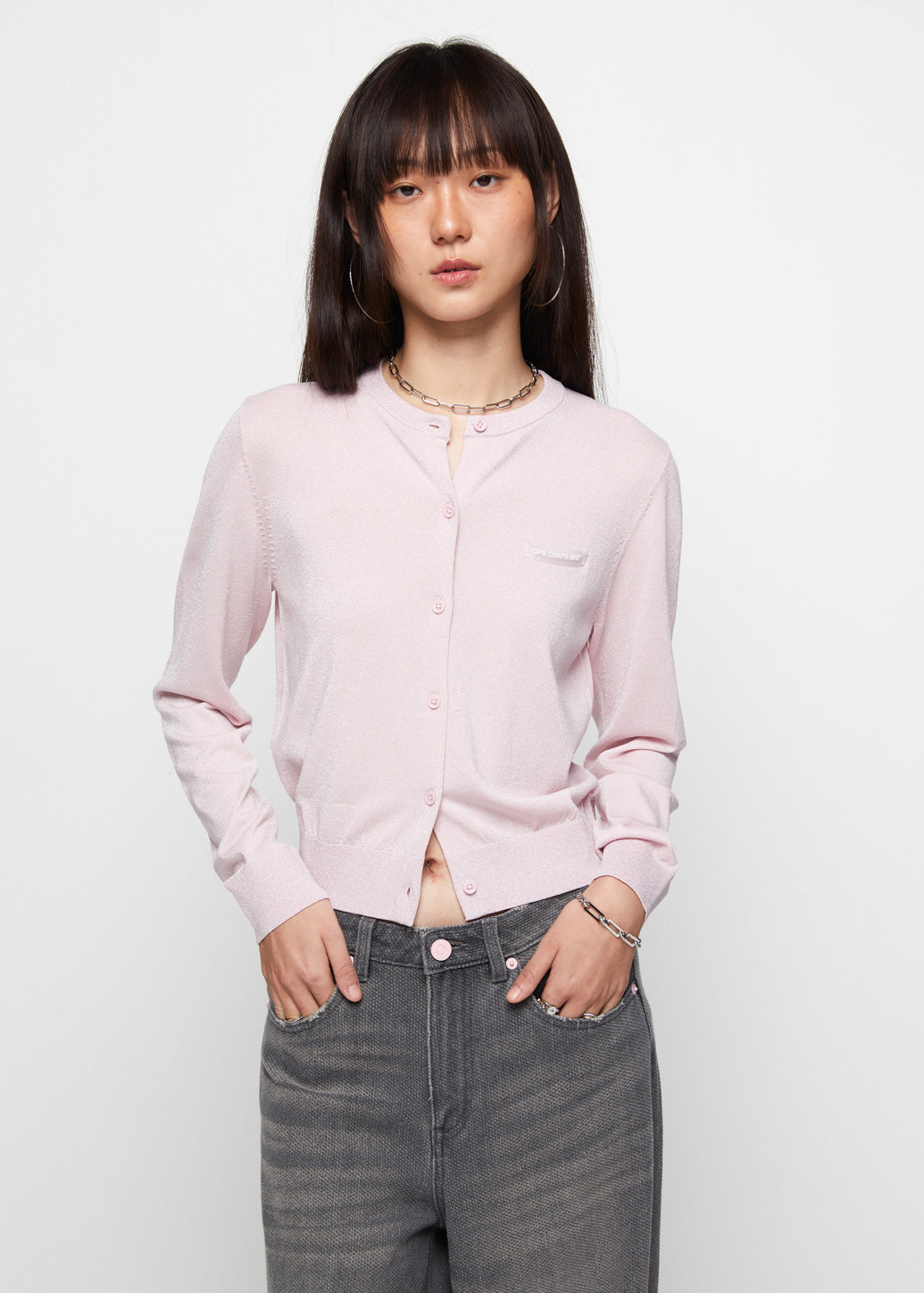 RELAXED GLITTER CARDIGAN