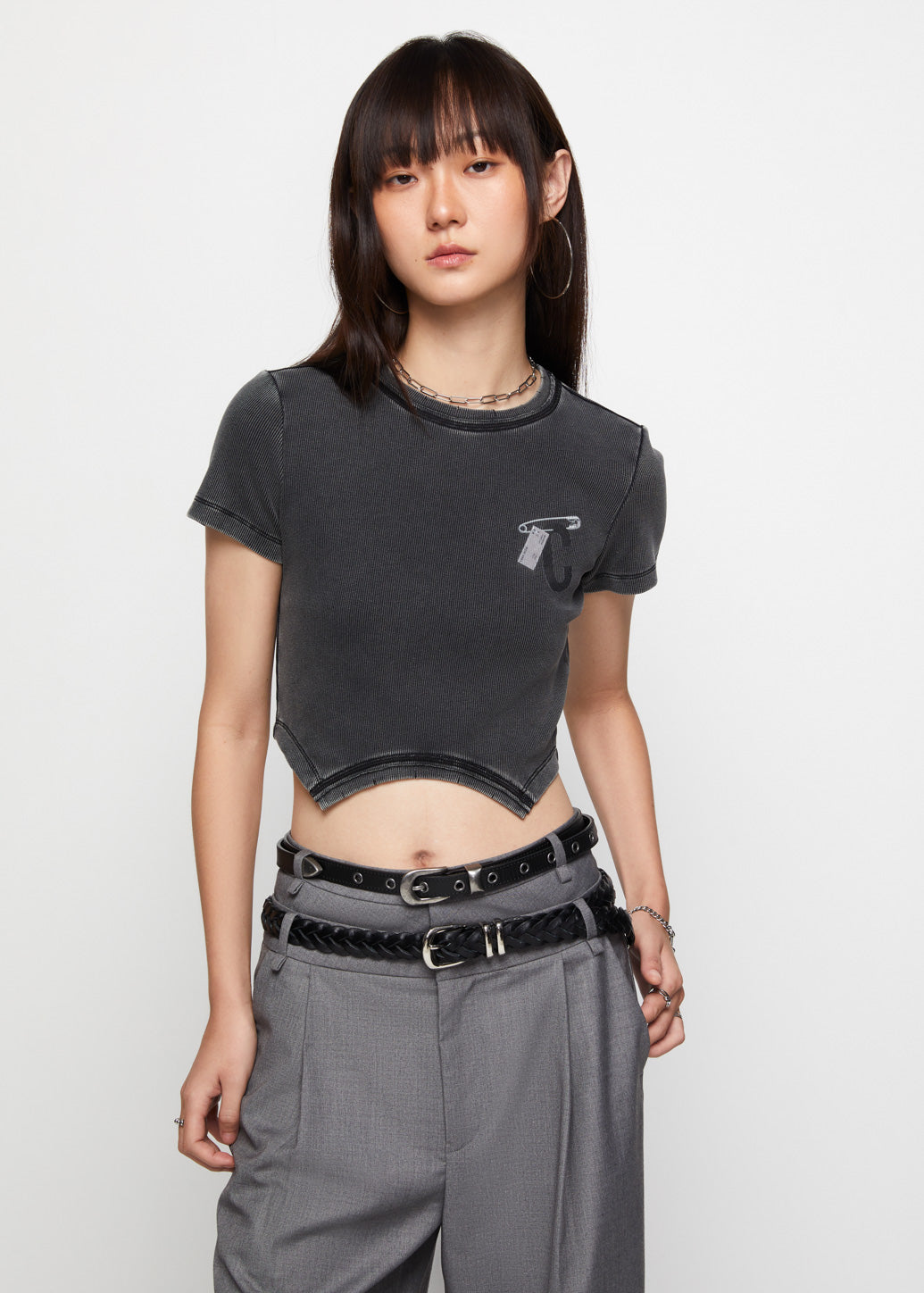 C DIAMOND STUD TEE