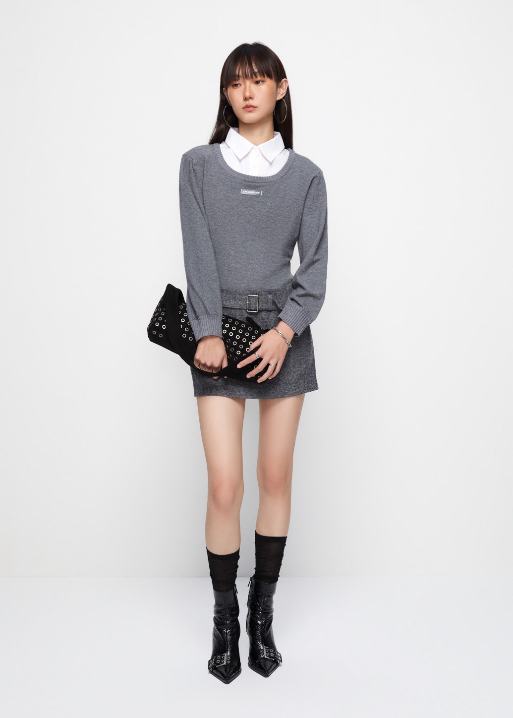 BELT STRAP MINI SKIRT