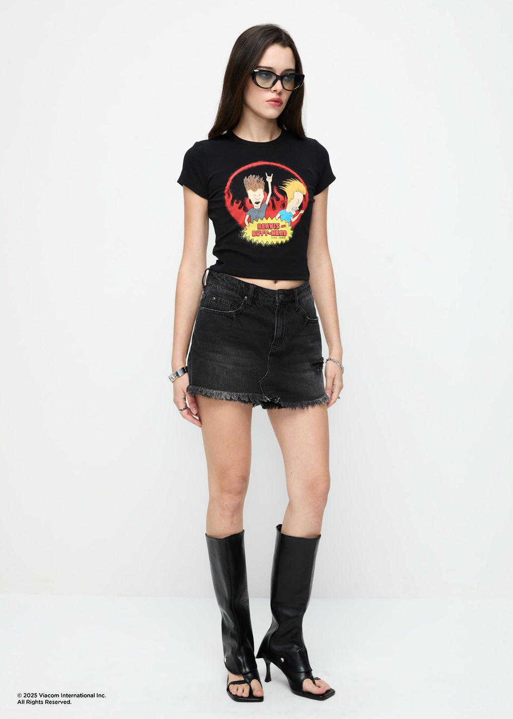 BEAVIS AND BUTT-HEAD GRAPHIC BABY TEE