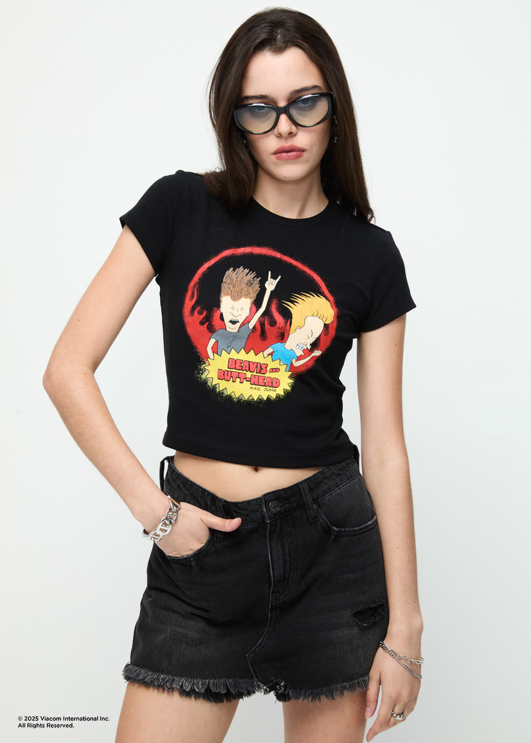 BEAVIS AND BUTT-HEAD GRAPHIC BABY TEE