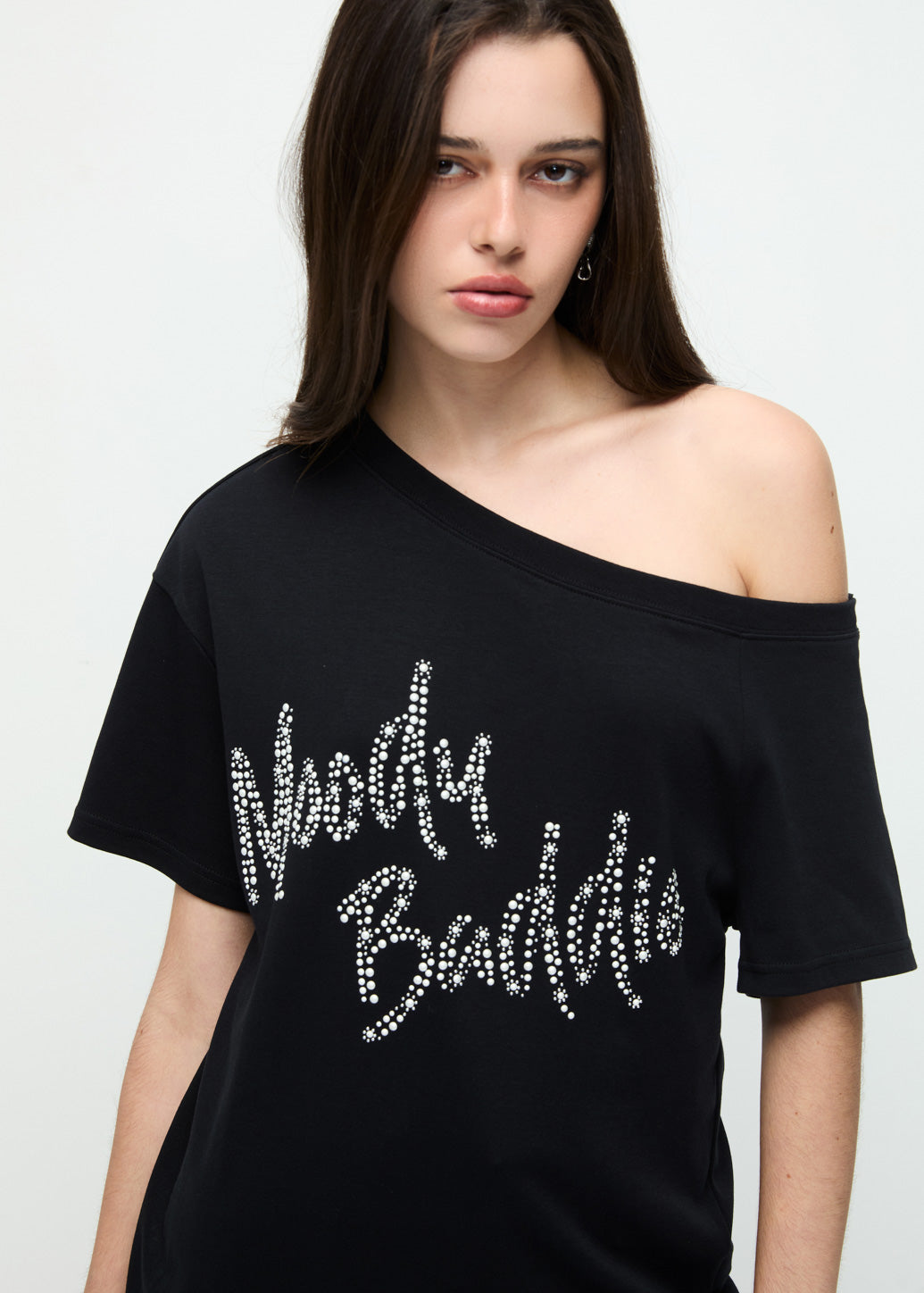 MOODY BADDIE STUDDED TEE