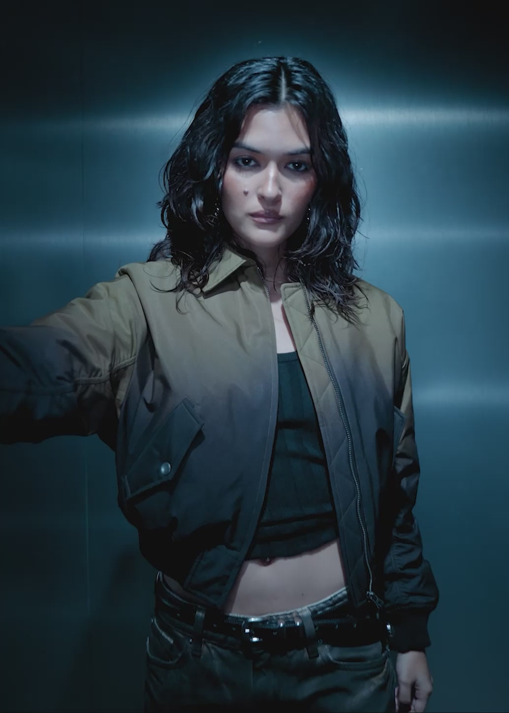 Load video: GRADIENT OVERSIZED FIT JACKET
