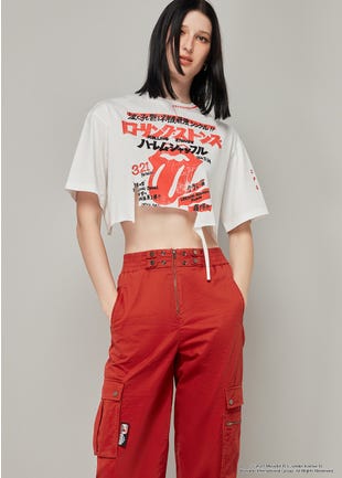THE ROLLING STONES JAPAN CROPPED TEE