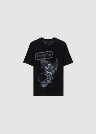 DEMONS FOIL GRAPHIC TEE